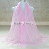 High Quality Autumn Winter Newest Hot Fix Rhinestuds Beaded Fashion Women Muslim Shawl thumbnail-4