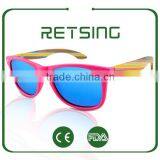 Plastic Frame Bamboo Arms Sunglasses Handmade, Bamboo Eyewear, Bamboo Sunglasses China thumbnail-4