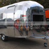 SILANG Catering Trailer Stainless Steel Food Truck Mechanical Brake Configuration Mobile Food Trucks Mobile Food Trailer Car Tra thumbnail-4