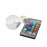 3w Rgb Led Color Changing Battery Powered Globe Light Bulbs thumbnail-2