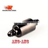 Fuel Filter/Oil Filter With High Performance AN6 BLACK(3" Length, 1-1/4" Dia., -6 Male Inlet/outlet) FF-01