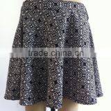 Ladies Ruffle Printed Latest Design High Waist Skirt thumbnail-1