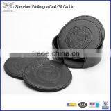 Excellent Promotional Round Thick Leather Cup Mat
