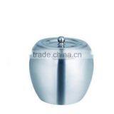 Apple Shape Stainless Steel Ice Bucket