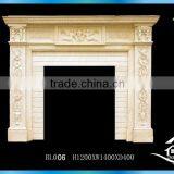 Hand Carved Artificial Marble Fireplace thumbnail-1