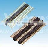1.27mm Pitch Single Row Straight With One or More Plastic Bar Brass Pin Header Connector