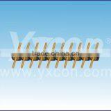 Dongguan ISO9001 Certificate 2.54mm Pitch Straight Single Row Machined Pin Header Connector