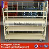 Warehouse Stackable Metal Logistics Trolley Transport Cart Anti - Static