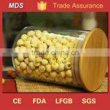 Clear Honey High Borosilicate Environmental Glass Jar With Wooden Lid Supplier's Choice thumbnail-3