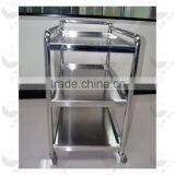 Wholsale Price High Quality Hospital Lab Stainless Steel Trolley thumbnail-3