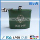 Rubber Paint Spray Hip Flask With Custom Logo HF450 thumbnail-1