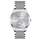 Silver Stainless Steel Geneva 6004D Movement Price of Quartz Watches thumbnail-1