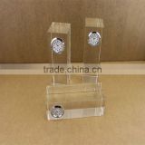 Hand Crafted Blank Cube Crystal Clock;Optical Clear Square K9 Crystal Clock Paperweight;Vacant Crystal Glass Table Clock Trophy