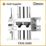 Height Adjustable Black / Silver Floor Standing LCD LED TV Stand for 25-55 Inches With Projector Tray and DVD Tray thumbnail-3