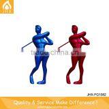 Modern Garden Golf Player Life Size FRP Statues