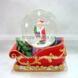 Polyresin Santa Claus With Car Water Globe thumbnail-1