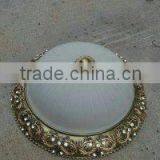 Round shade decorative indoor resin ceilling light