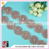 HC-4729-1 Hechun Big Flower Shape Stone Work Neck Design Fashion Clothing Trim