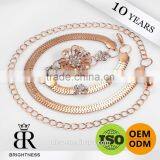 Fancy Big Gold Plated Chain Artificial Jewelry Brightness F1-80149