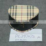 Vintage Wooden Lattice Leather Heart-shaped Jewelry Box thumbnail-1