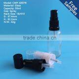 50ml Clear Glass Essential Oil Bottle With Sprayer Cap,50ml Plastic Spray Essential Oil Bottle thumbnail-1