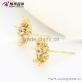 new cheap unique colorful 14k gold plated stud earrings
