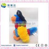 Native Art Crafts Pirate Parrot Soft Plush Cartoon Toy thumbnail-1