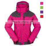 2015 Fashion Breathable Waterproof Windproof Warm 3-in-1 Ski Jacket