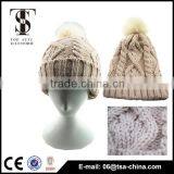 Knitted Pattern and Common Fabric Feature Knit Beanie thumbnail-1