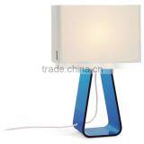 11.1-20 Colorful Tube Top Table Lamp With Rectangular Shade Features a Contemporary Yet Classic Silhouette