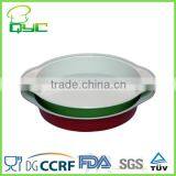 Non-stick Carbon Steel Ceramic Coating Pizza Pan thumbnail-2