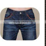 Hot Model Latest Design Wrinkled Straight Jeans Denim Jeans thumbnail-4