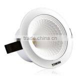 TIWIN HIGH CRI Cool White 5 Inch Led Round White Downlight 10 Watt