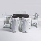 Synthetic Rattan Dining Set Aluminium Frame - Patio Furniture - Outdoor Dining Chair thumbnail-1