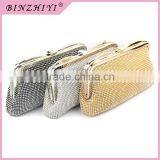 Metal Frame Designer Patterns Women Crystal Clutch Bags thumbnail-3