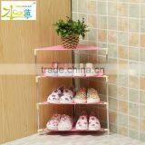 Simple Corner Plastic Storage Shoe Rack thumbnail-3