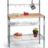 4-tier Chrome Wire Shelf NSF thumbnail-1
