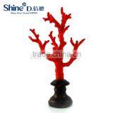 Artificial red coral tree coral jewel hanging for home decoration