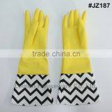 Natural Rubber Household Kitchen Thick Warm Long Gloves Dish Washing Cleaning thumbnail-2