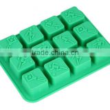 12 cups silicone football ice tray