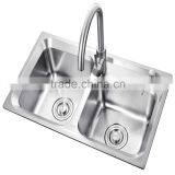304 Stainless Steel Undermount Kitchen Sink Basin thumbnail-5