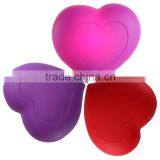 modern electronic led heart shaped wall night lamp