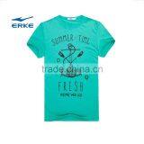 ERKE Summer Man Casual t Shirt Round Neck Cotton t Shirt for Boy Cheap t Shirt Short Sleeve t Full Cotton Wholesale/OEM thumbnail-4