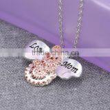 Hot Mother's Day Gift Necklaces Engraved '' Love Mom '' Words Steampunk Necklaces Animal Bees Pendant Necklaces Jewelry