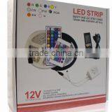 RGB run color 54LED 60led Chinese low price 3528 flexible RGB strip light kit suit set