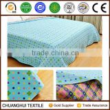 100% cotton colorful summer blanket bed sheet for people