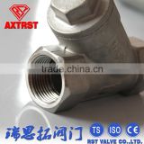 CF8M Y Type Stainless Steel Spring Check Valve