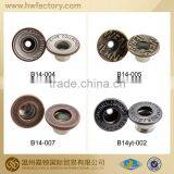 All Types of Metal Jean Button