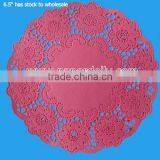 Pink Paper Doily -6.5" Has Stock thumbnail-1