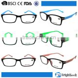 Black frame pc hot reading glasses with metal screws